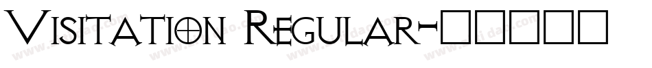 Visitation Regular字体转换